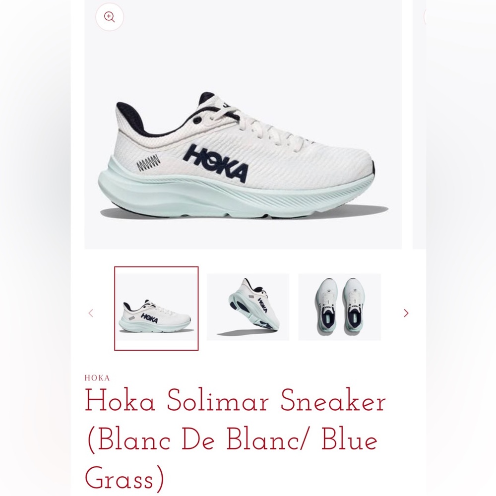 Hoka Women’s Solimar (Blue Grass/Blanc De Blanc)